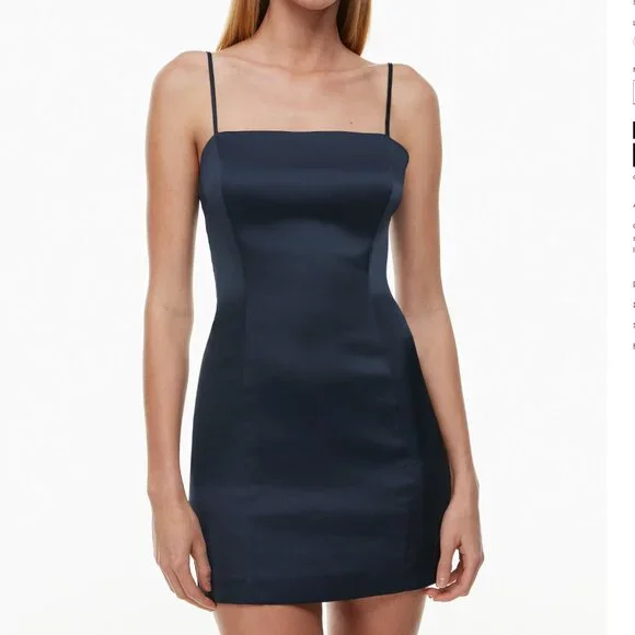 Aritzia Dresses | Aritzia Shimmer Satin Dress | Color: Black/Blue | Size: 10 | Pm-76279294's Closet Aritzia Dresses | Aritzia Shimmer Satin Dress | Color: Black/Blue | Size: 10 | Pm-76279294's Closet